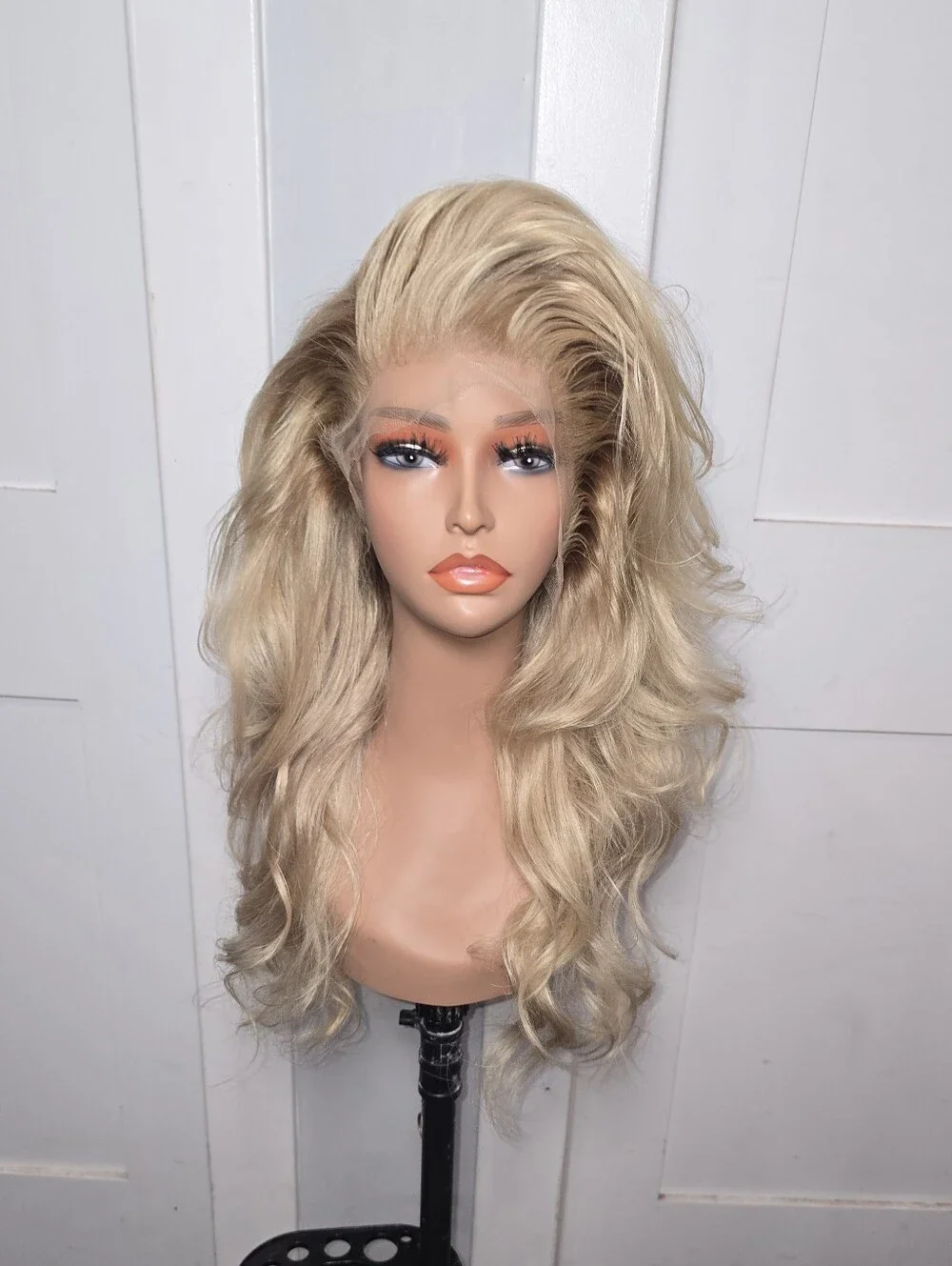 Custom Beige Blonde Human Hair full 13x6 HD lace frontal